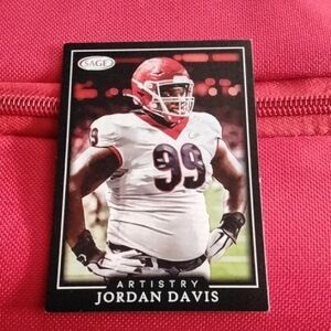 2022 SAGE Artistry #18 Jordan Davis Georgia Bulldogs Philadelphia Eagles RC